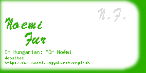noemi fur business card